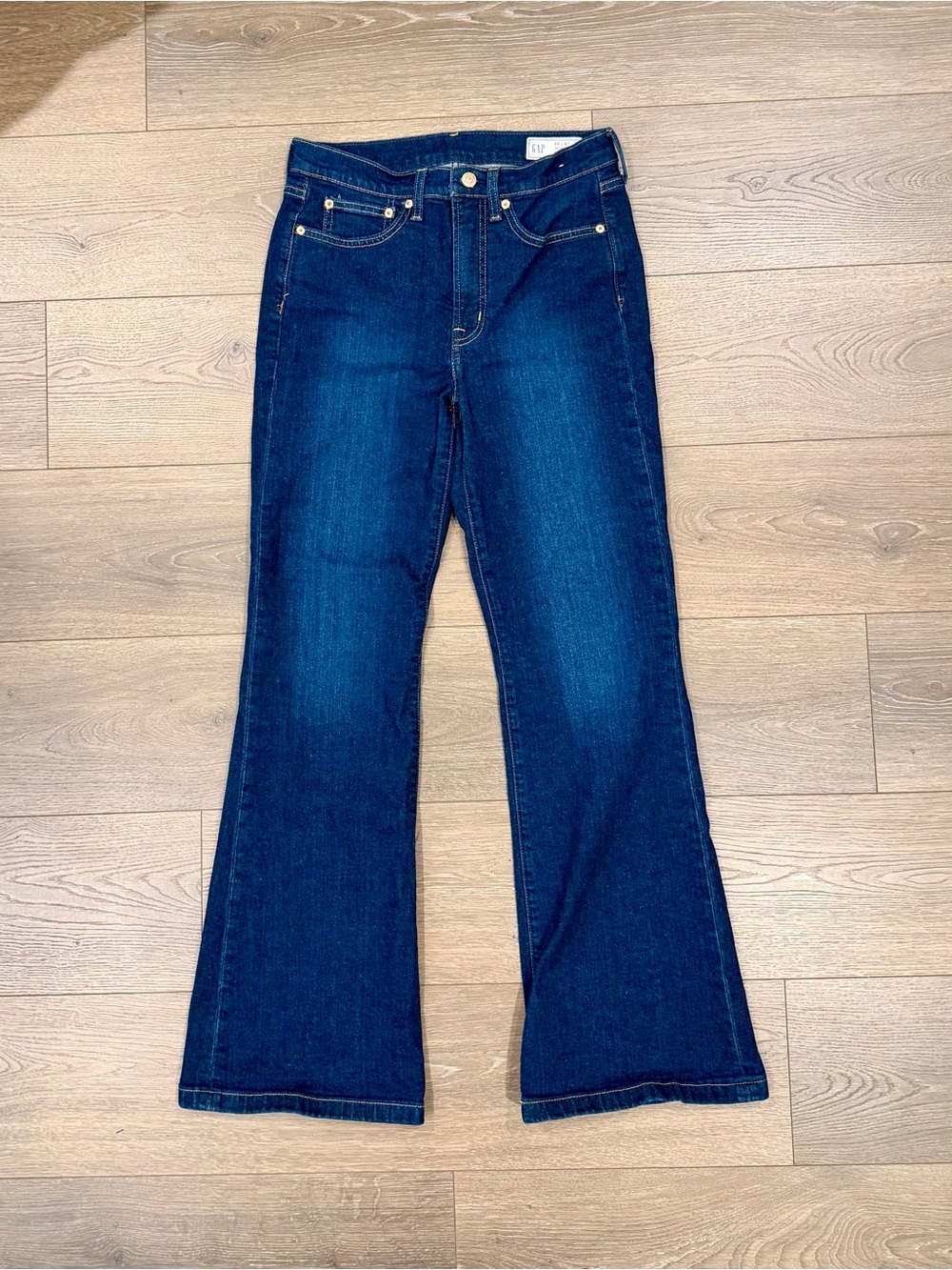 GAP High Rise ‘70s Flare Jeans - Dark Wash